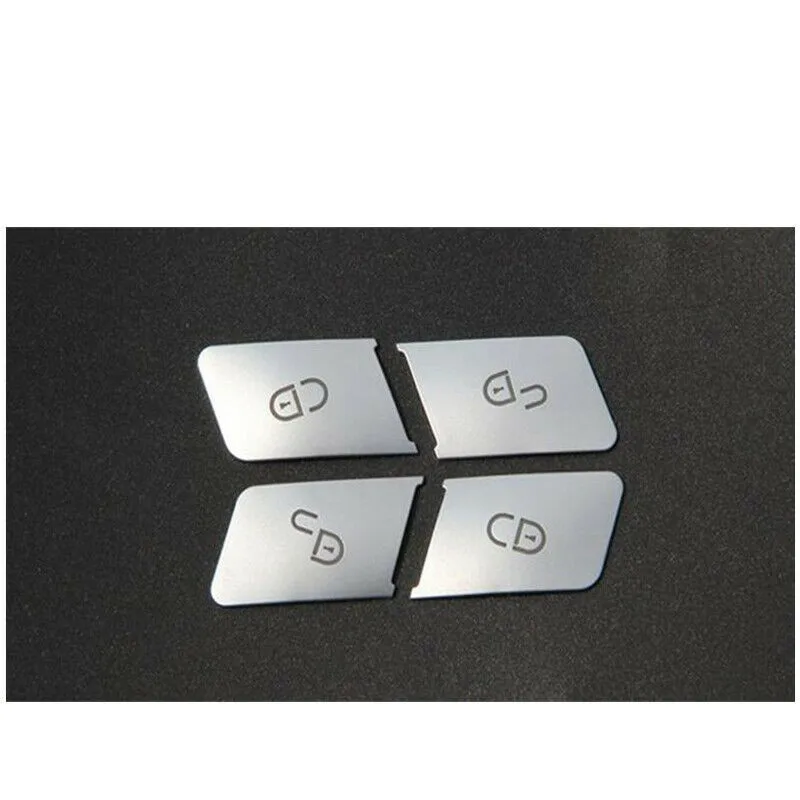 

Chrome Door Lock Buttons Cover Trim Parts Plastic Replacement Trim ABS