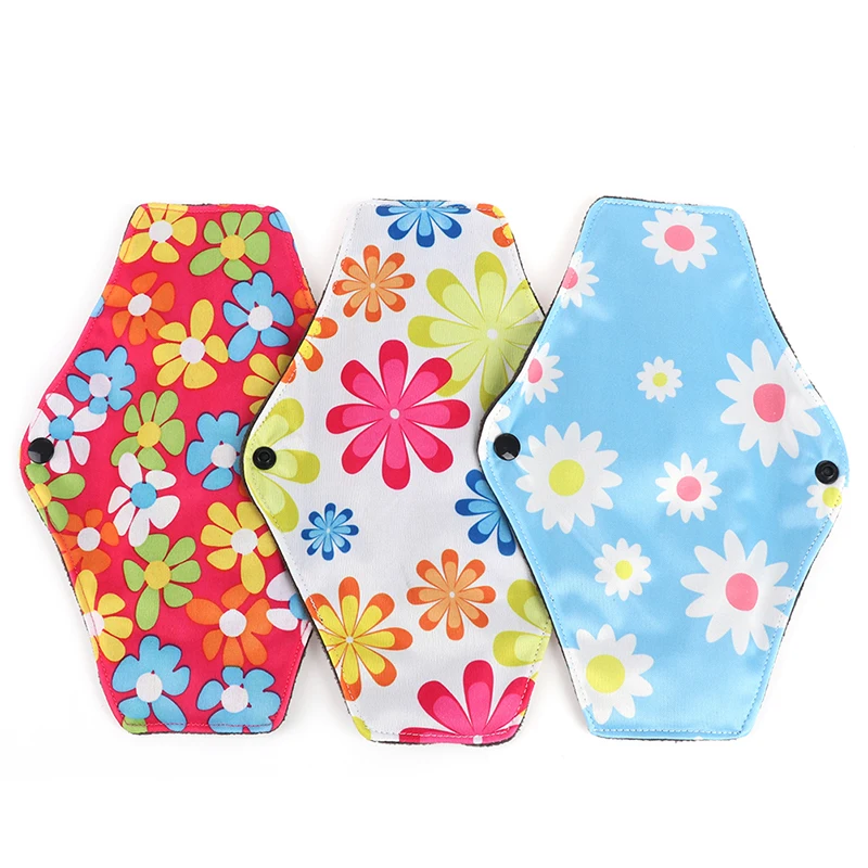 

1PCS Bamboo Fiber Menstrual Pad Washable Reusable Sanitary Napkin Cotton Cloth Pads Feminine Hygiene Panty Liner Towel Pad