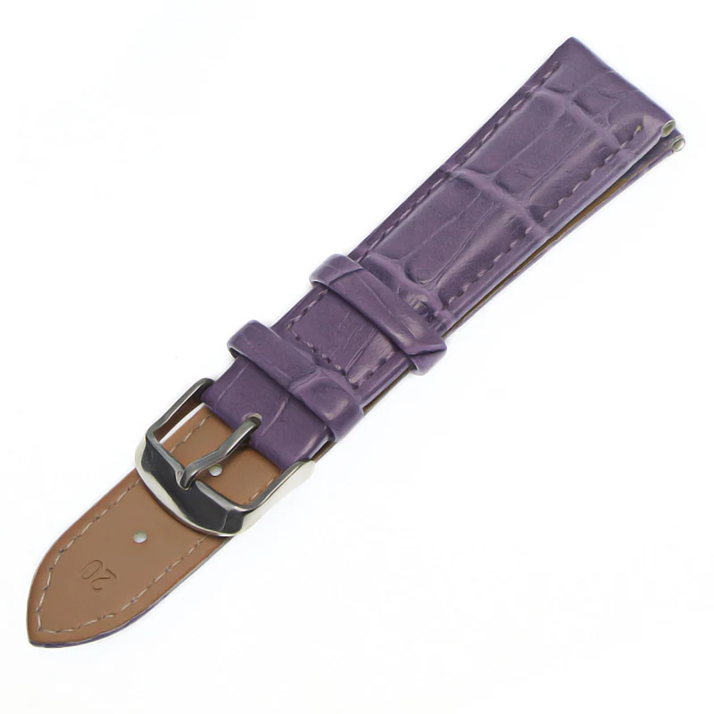 Black Watch Bands Strap Watchband Leather Men Women Genuine 12mm 14mm 16mm 18mm 20mm 22mm Watch Strap  Watch Belt