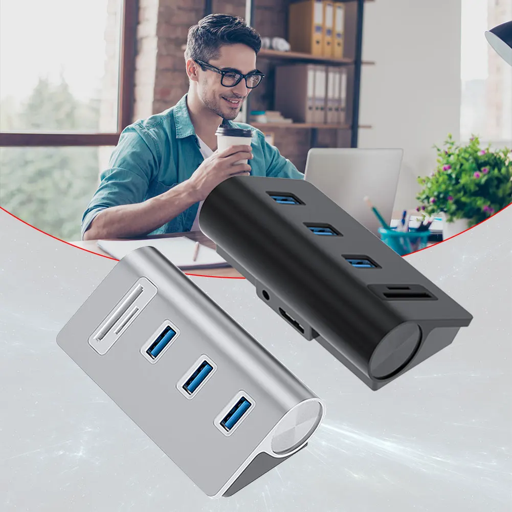 

Usb-хаб высокого Скорость USB 3,0 разветвитель несколько устройство для считывания с tf-карт компьютер адаптер USB расширения жесткого диска для п...