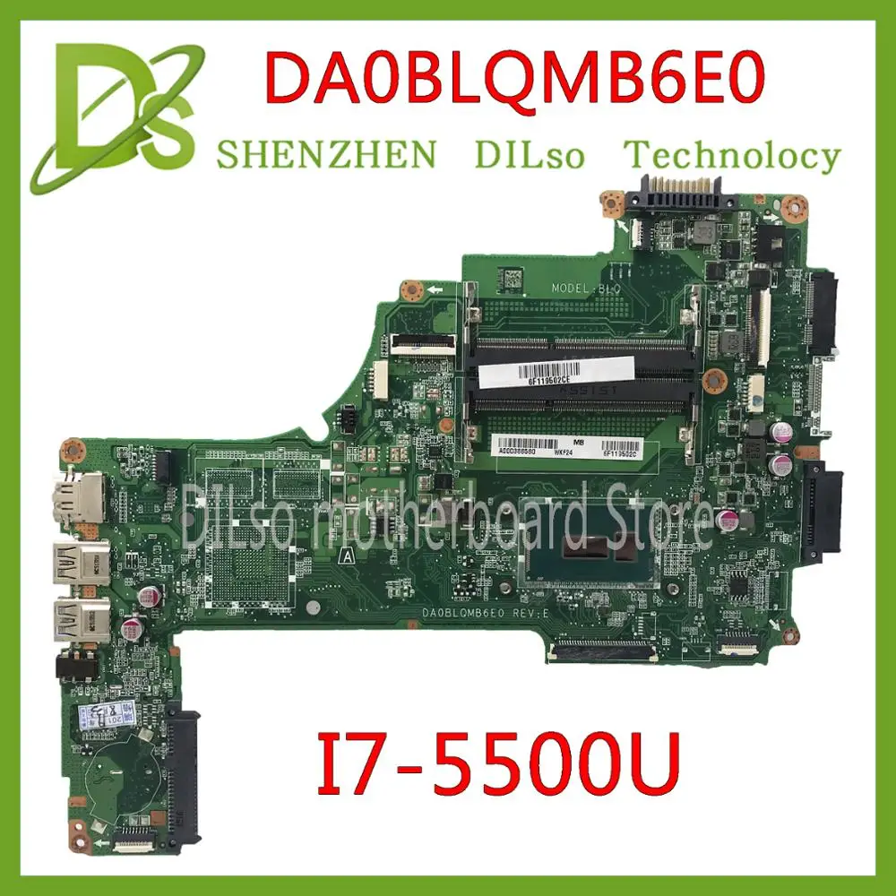 KEFU DA0BLQMB6E0 REV:E для Toshiba Satellite C55 S55 C L50 материнская плата I7 5500u A000388620 работа 100%
