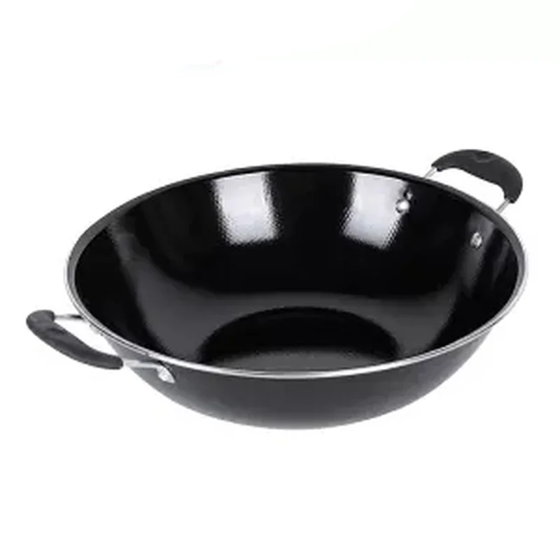 Эмалированный горшок Wok без покрытия антипригарная плита бытовая Индукционная