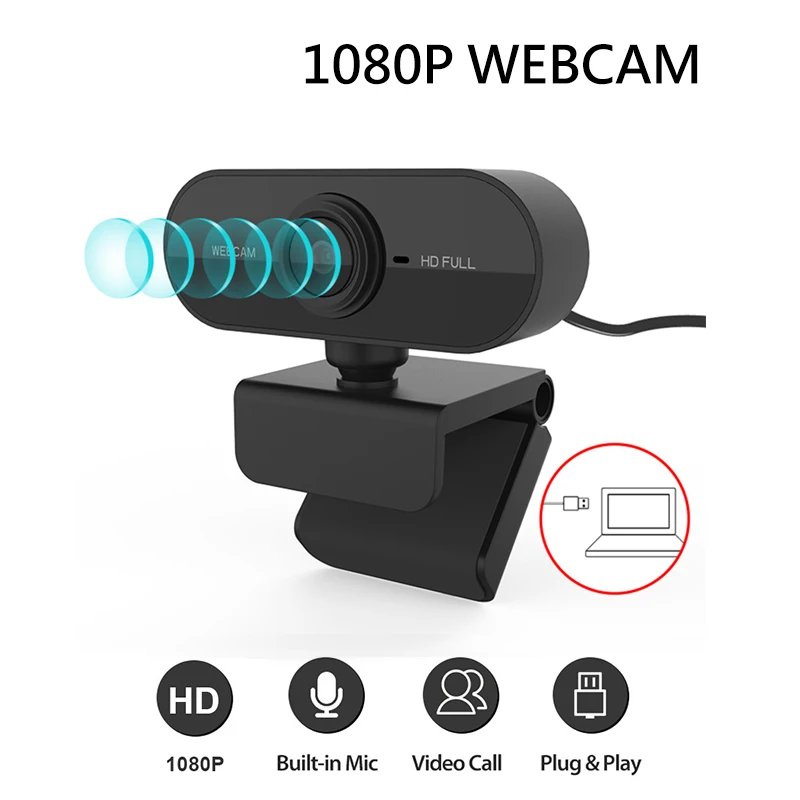 Веб-камера с микрофоном 1080P Full HD | Компьютеры и офис