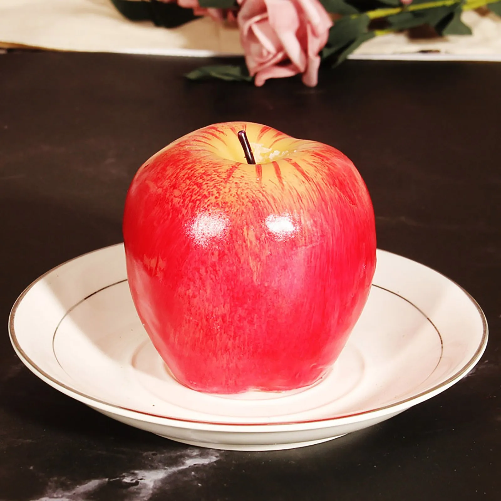 Artificial Apple Shape Candles Fruit Creative Gift Christmas Simulation Eve Wedding Party Decoartion Supplies | Дом и сад