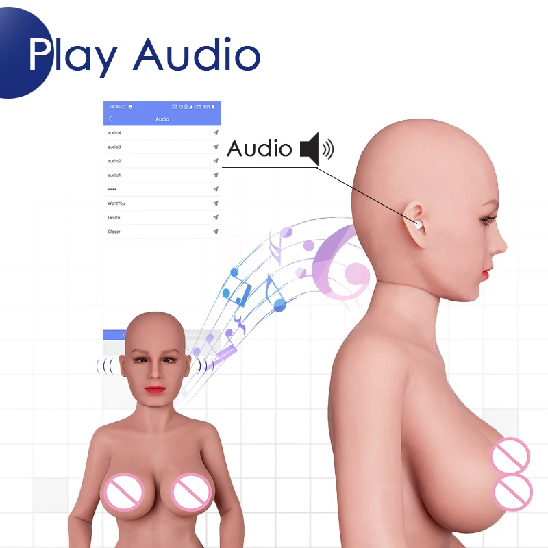 Head #56 158cm 5ft F-cup Smart Sex Dolls real silicone love doll--Touch Sensors Online Audio Heated Temperature Control | Красота и