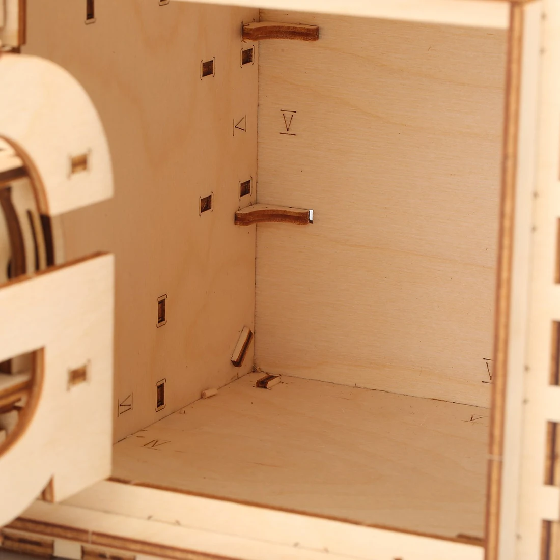 

161Pcs DIY Wooden Code Cipher Box 3D Mechanical Puzzle Model Educational Toy