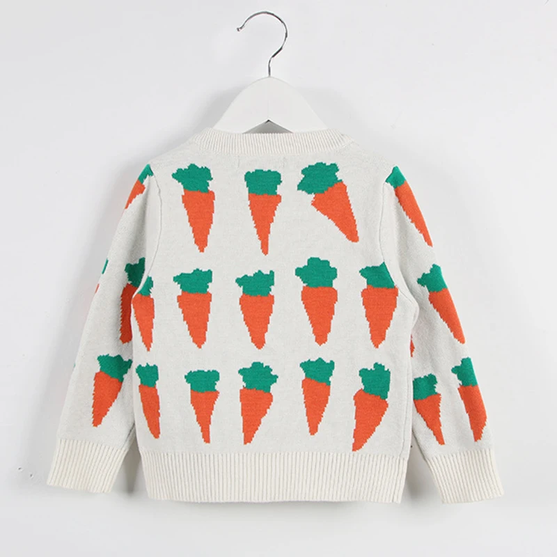 Осенние искусственные свитера для маленьких девочек и мальчиков вязаная верхняя