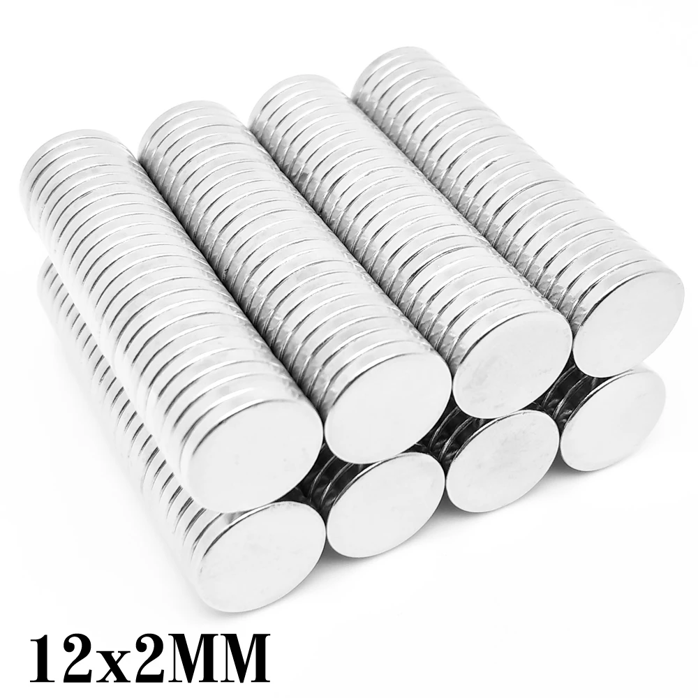 

10/20/50/100/150/200PCS 12x2mm N35 Disc Rare Earth Neodymium Magnet 12*2 mm Round Permanent Magnet 12x2 Strong Powerful Magnets