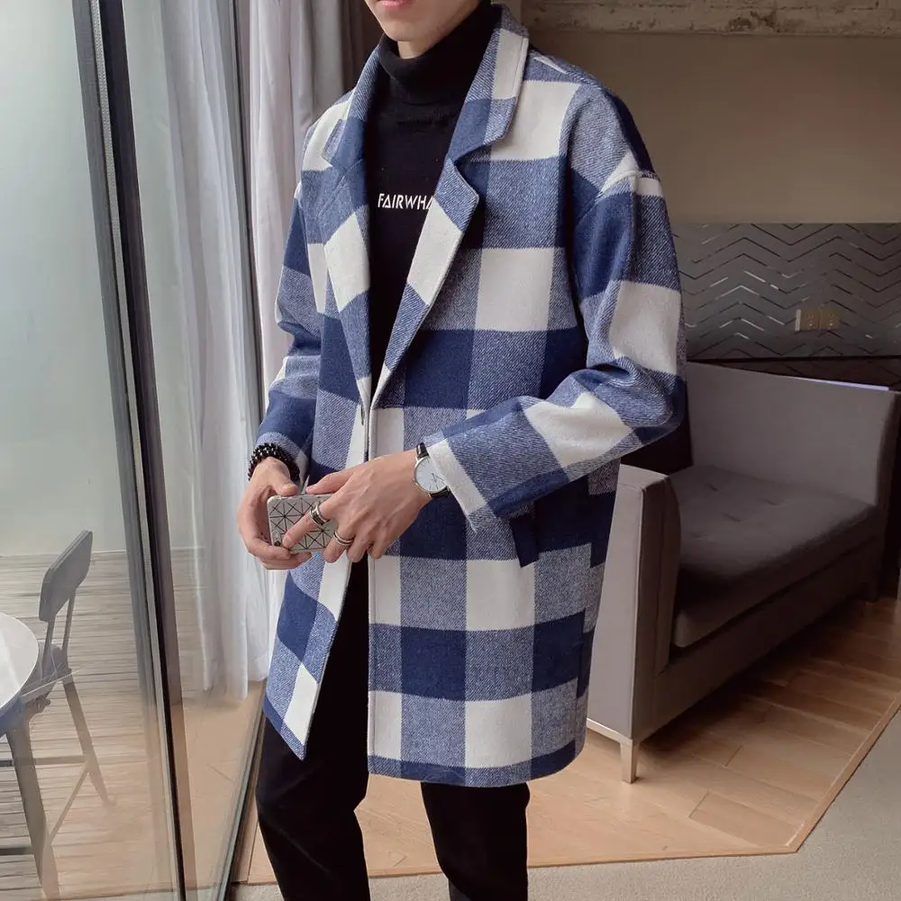 Мужское длинное пальто с принтом утепленная куртка хлопковой подкладкой из