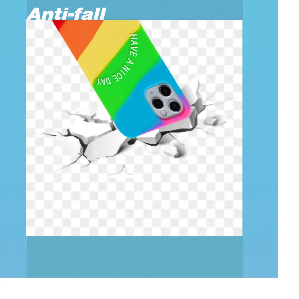 

For iPhone 12 Pro Max 12 Mini 11 Pro Max 11 Pro case for iPhone 12 XS Max XR x 2020 se 6 7 8 6S Plus phone case silicone rainbow