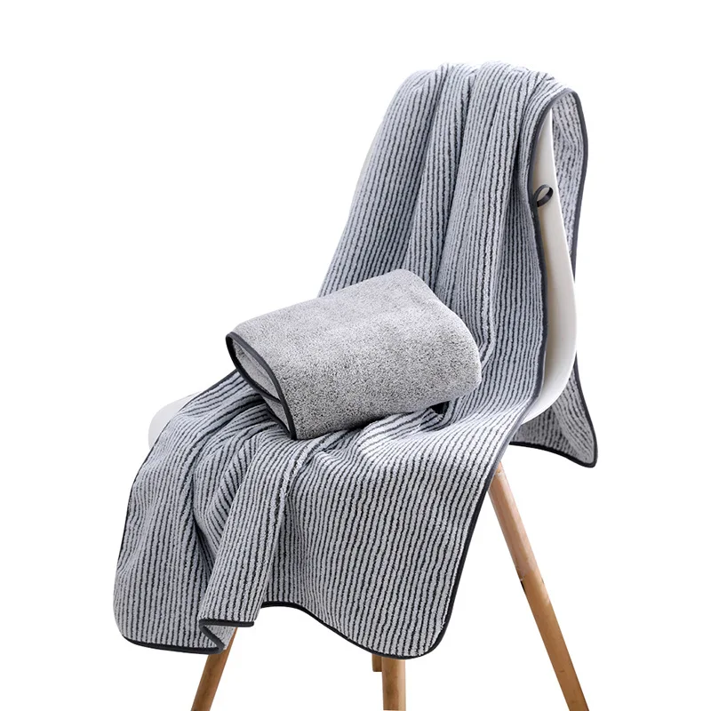 

Bamboo Fiber Bath Towel 70*140CM Colorful Terry Washcloth Super Absorption Towel