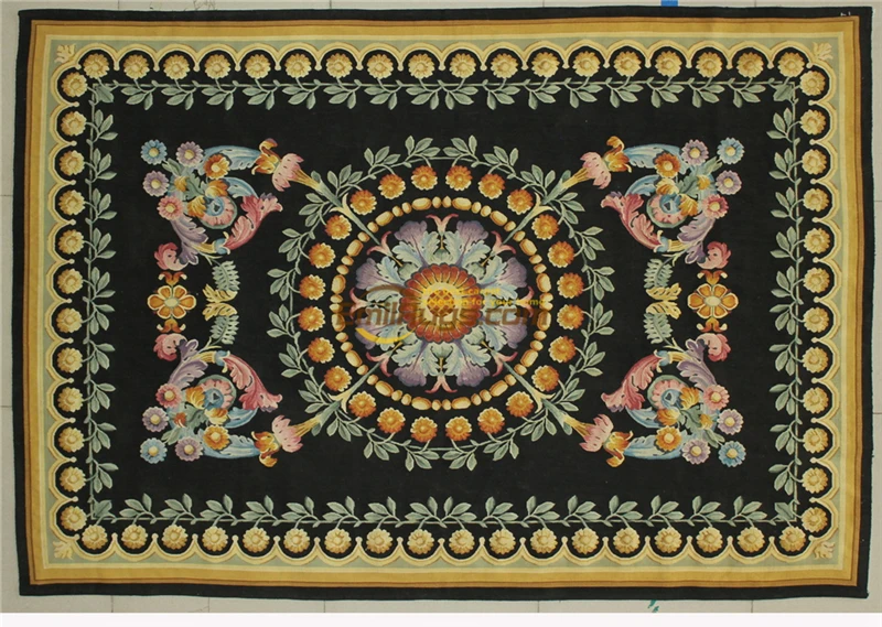 

Тканый французский шик Aubusson французский ковер античный Французский Aubusson гостиная антикварная французская шерсть 19-го века Aubusson ковер