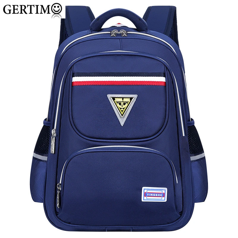Grades 2-6 Children School Bags for Girls Boys Reflective Strip Safety Design School Backpacks Orthopedic Satchel for Girls Boys