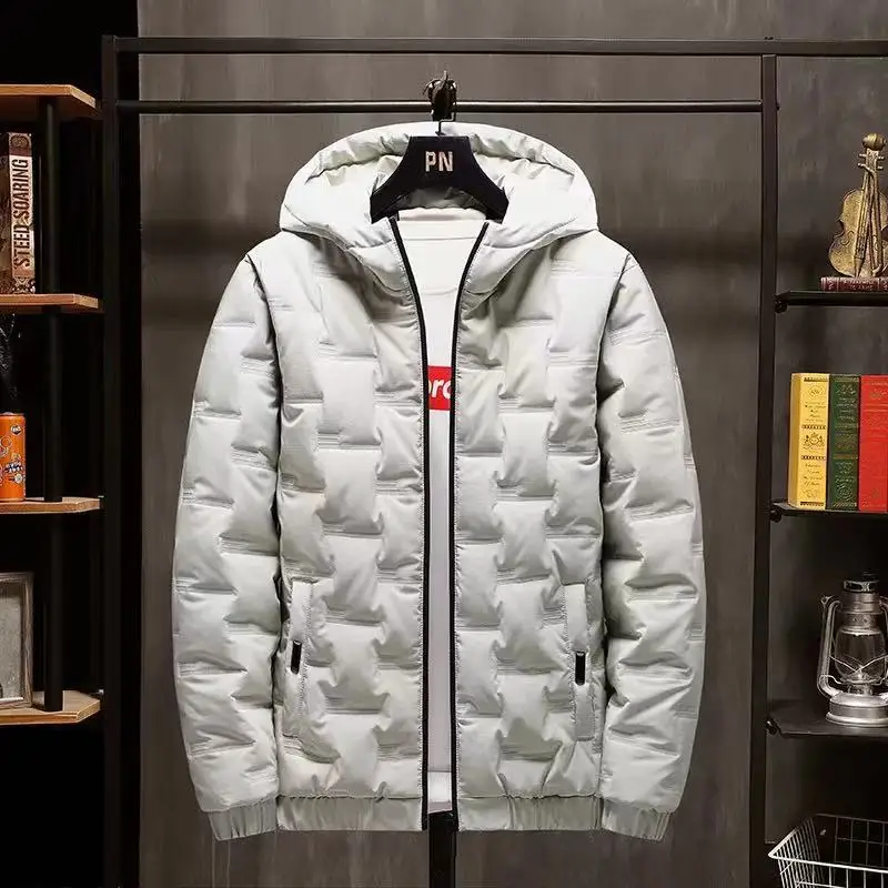 

Winter coat men 2020 New Winter Men Parka Big Pockets Casual Jacket Hooded Solid mens clothing hooded Outwear Coat Size'M- 5XL