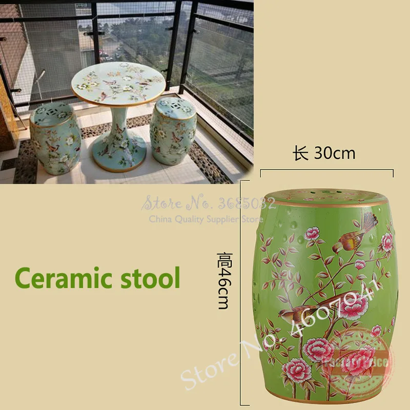 Креативный керамический барабанный туалетный стул для макияжа олхов Загребской европейской краски для обуви сменные стулья 30*46см.