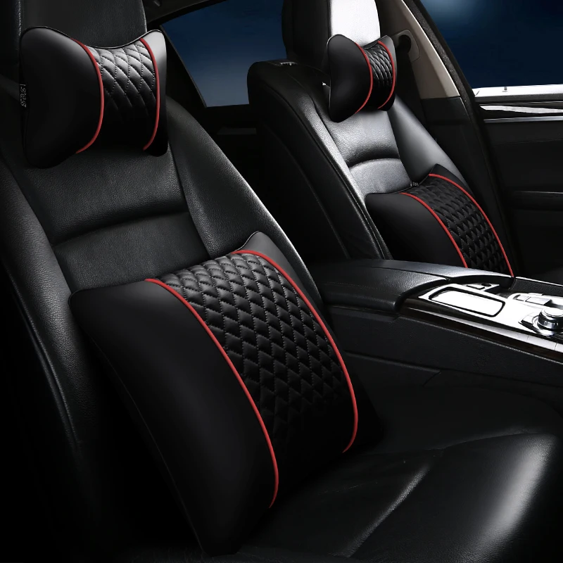 

Car headrest neck pillow cushion for vehicle interior four seasons general vehicle pillow waist cushion pillow