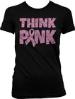Think Pink рак груди лента октября бороться вдохновение юниоров футболка