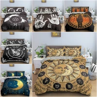 divination pattern duvet cover comforter bedding set with zipper closure queen king size quilt covers