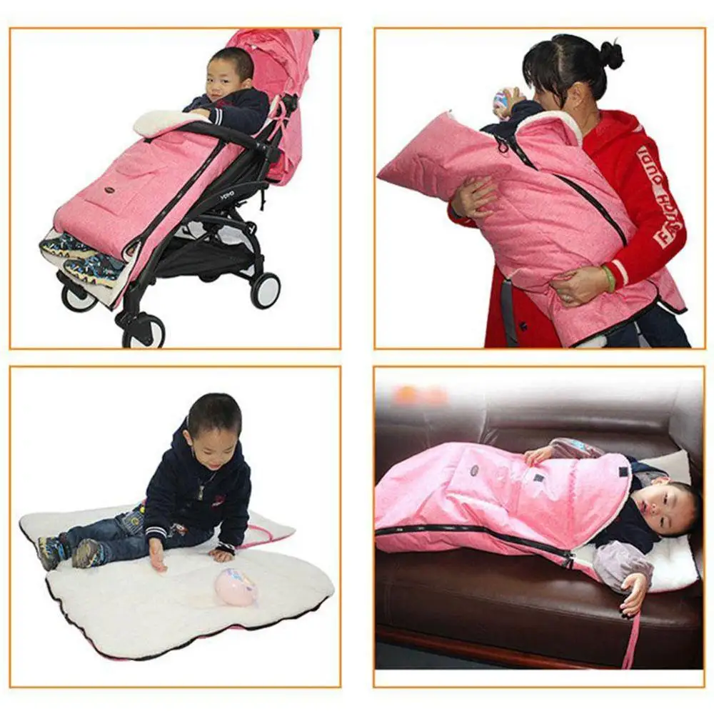 

Winter Universal Baby Carriage Footmuff Stroller Accessories Cushion Infant Cover Sleeping Stroller Nursery Socks Carriage G0O1