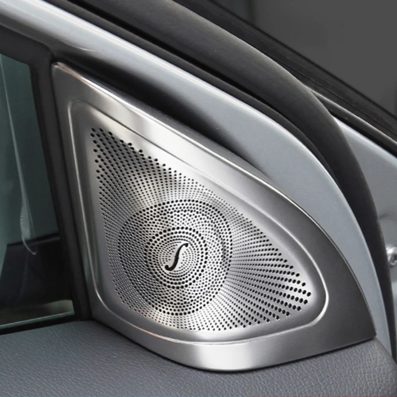 

Car styling Door Stereo Speaker Tweeter covers stickers trim For Mercedes Benz A B GLA CLA Class W176 X156 C117 Auto Accessories