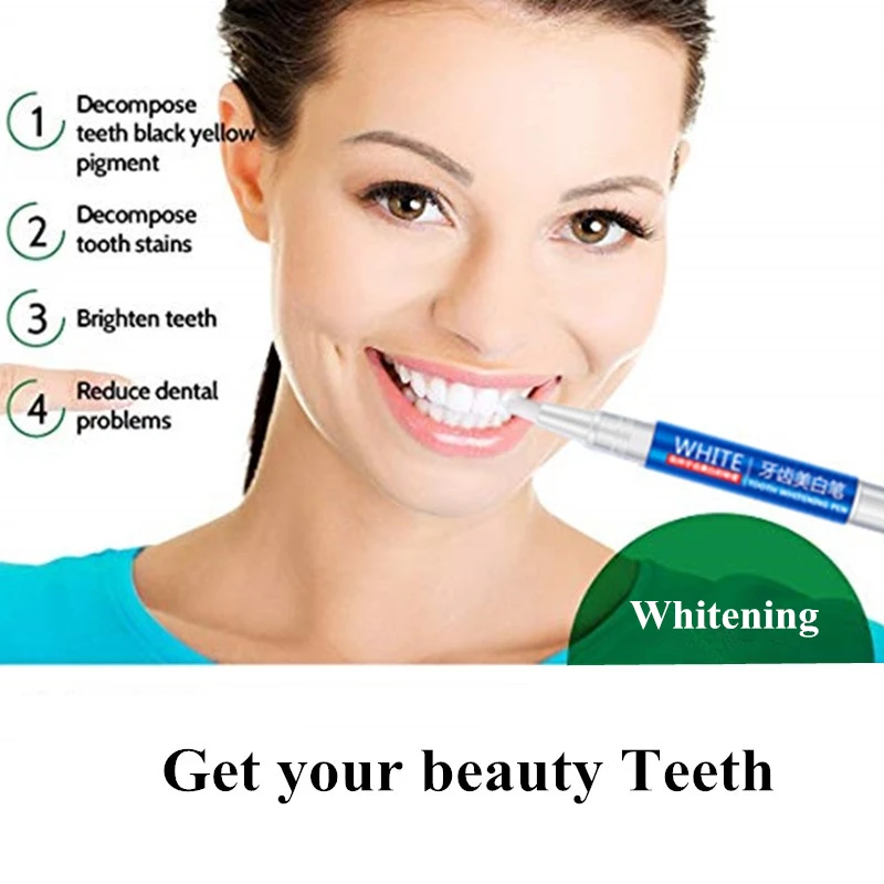 3 шт. пероксид гель белая ручка для отбеливания зубов отбеливание удаление пятен