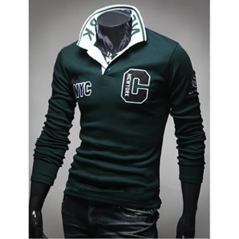 Лидер продаж новинка 2017 модная брендовая мужская рубашка поло Однотонная с