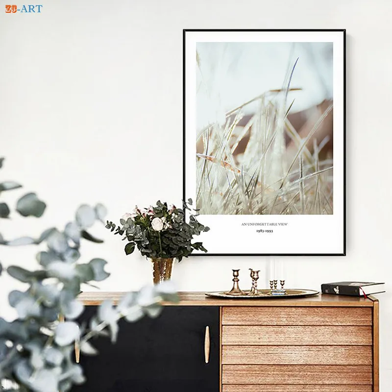 Растительный принт цветок холст живопись диван настенное искусство плакат