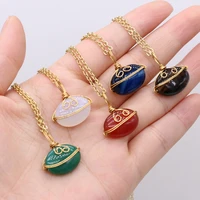 charm new 100 aaa natural stone agate handmade copper wire pendant necklace men and women exquisite holiday gift banquet wear