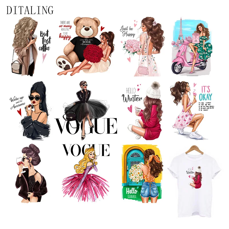 Термонаклейка для одежды модная женская термонаклейка футболки куртки | Дом и