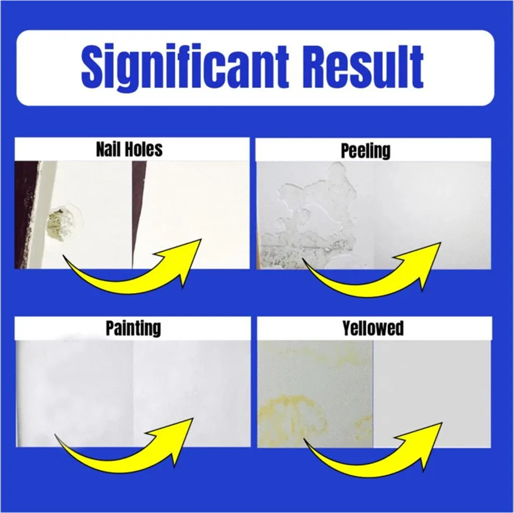 Восстанавливающий крем для стен белый латексный ремонта водостойкий трещины на