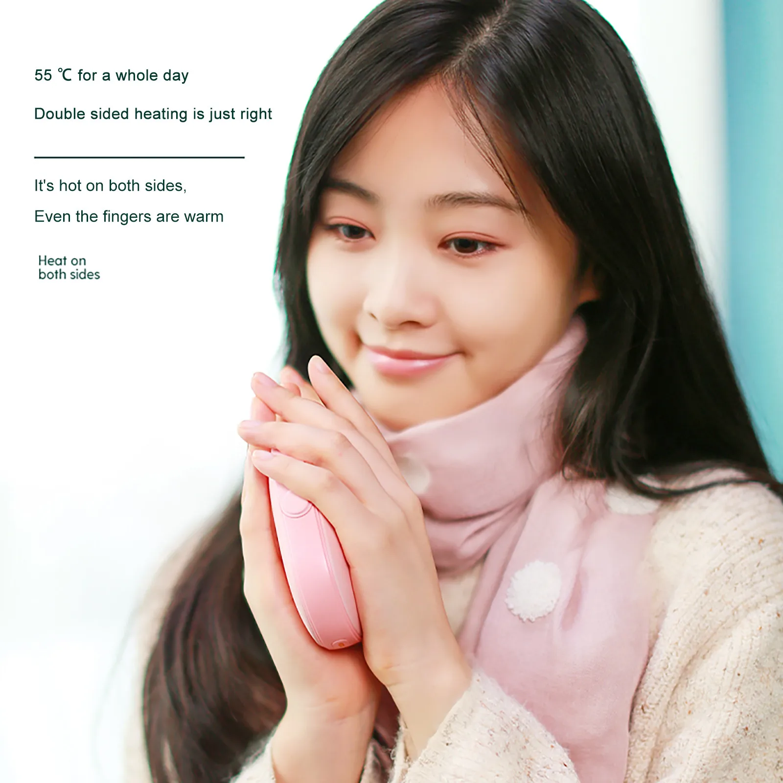 

Creative 2 in 1 Power Bank Hand Warmer 3600mAh Portable Mobile Power Vibration Massage Winter Warm Hands Electric Hot Device