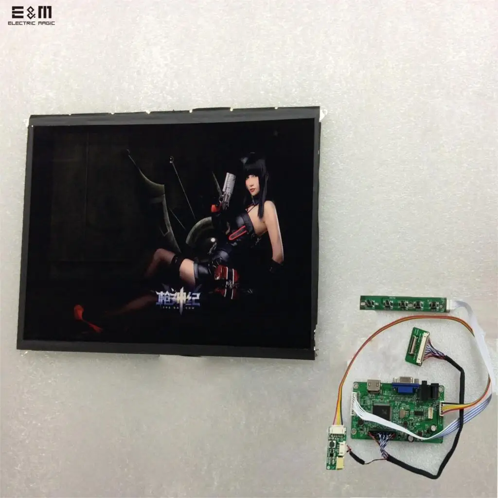 E& M 9,7 дюймов 2048*1536 ips 2K retina монитор экран ЖК-модуль HDMI ТВ Портативный Raspberry Pi 3 Xbox PS4 антенна дисплей плеер