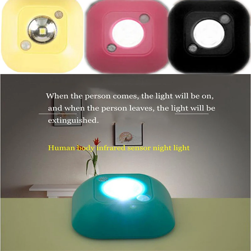 10 шт. миниатюсветильник ный беспроводной светодиодный ночсветильник с датчиком