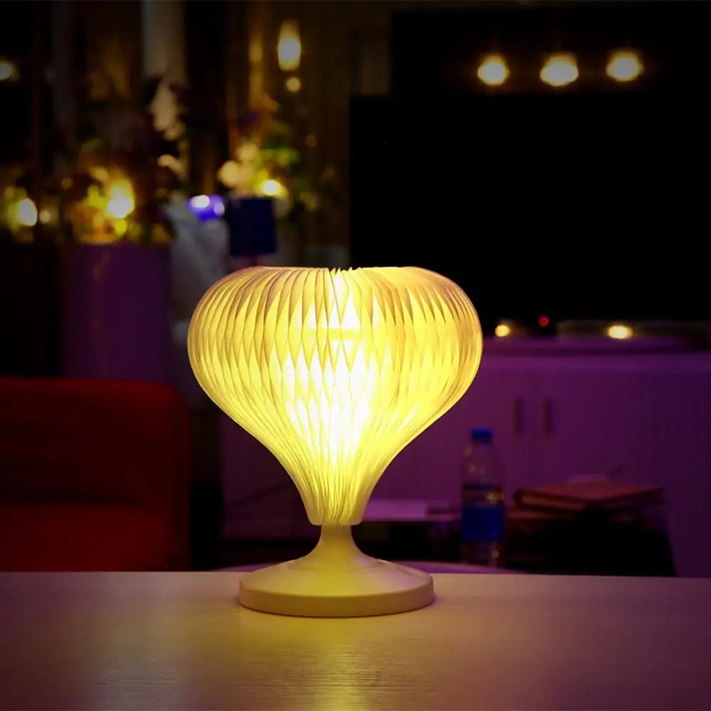 Светодиодный DIY сменный Настольная лампа с регулируемой яркостью и USB зарядкой со