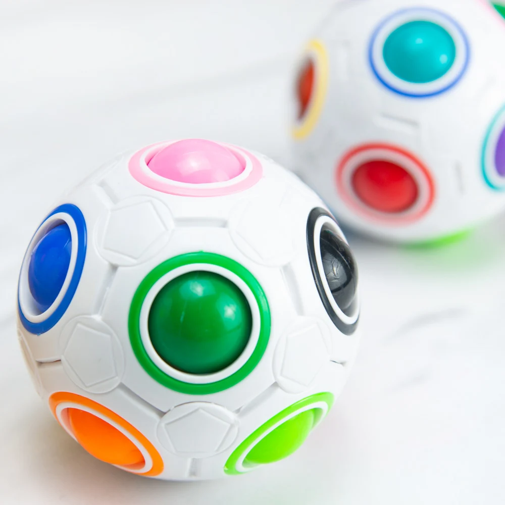 

Antistress Cube Rainbow Ball Puzzles Football Magic Cube Educational Learning Toys for Children Adult Kids Stress Reliever Toys