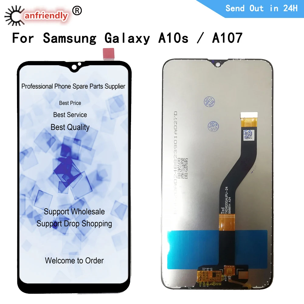ЖК-дисплей для Samsung Galaxy A10S A107 SM-A107F A107F/DS Сенсорная панель экран дигитайзер с рамкой
