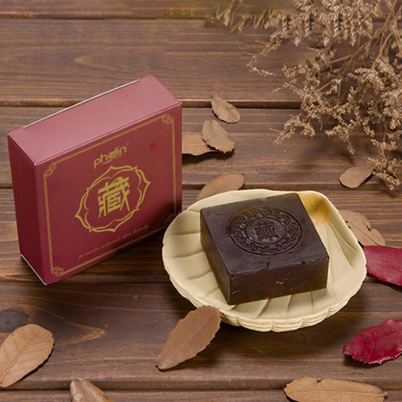 

1Pc Non-irritating Removal Blackhead Facial Anti Mites Tibetan Medicine Soap whitening soap handmade soap