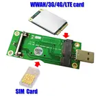 Адаптер Mini PCI-E к USB со слотом для SIM-карты 8pin для модуля WWANLTE для майнинга биткоинов Litecoin для майнинга BTC