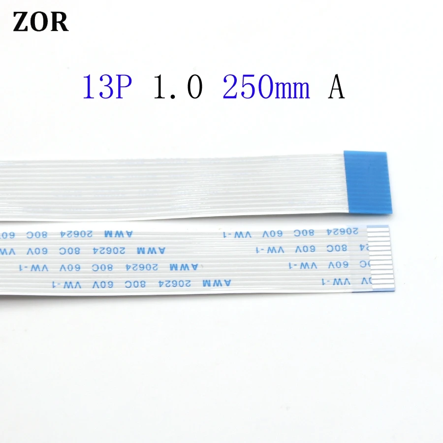 30pcs 13pin FFC FPC flat flexible cable 1.0mm pitch 13 pin A Forward Length 250mm Ribbon Flex Cable AWM 20624 80C 60V VW-1 | Компьютеры и