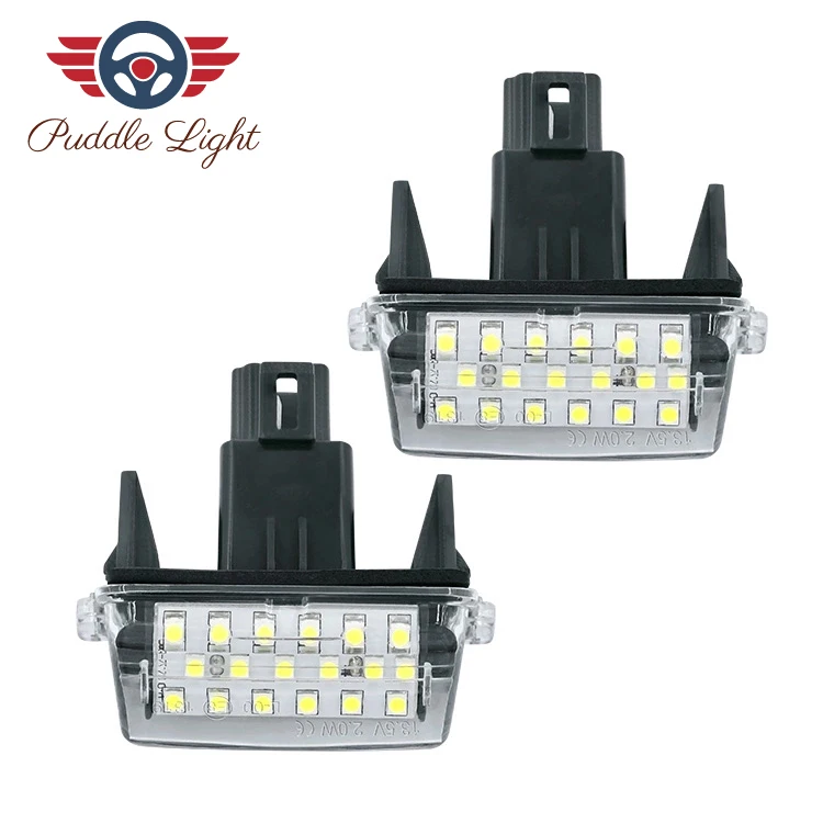 Светодиодный светильник для номерного знака автомобиля для Toyota Corolla Camry Avensis Prius C Ractis Vitz Yaris Lewin Vios Esquire Noah SAI - Испускаемый цвет: White