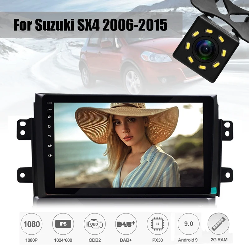 Android 9 0 2 + 32G Автомобильный DvD стерео для Suzuki SX4 2006-2015 дюймов 2Din HD IPS Touchsn GPS навигация