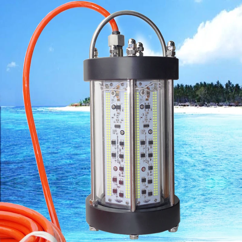 Светодиодный светильник для подводной рыбалки зеленый 220 В перем. Тока 750 Вт/850