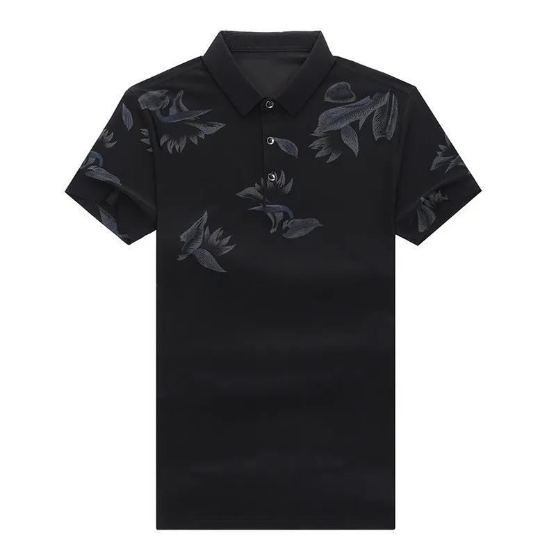

New men's pattern printed short sleeve thin summer shirt slim cool Street Style Men's Polo Shirt fashionable top