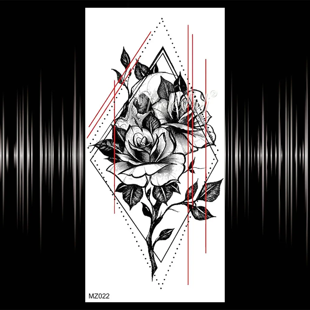 Алмазные бриллианты на кожу временные хризантемы тату цветок руку наклейка для