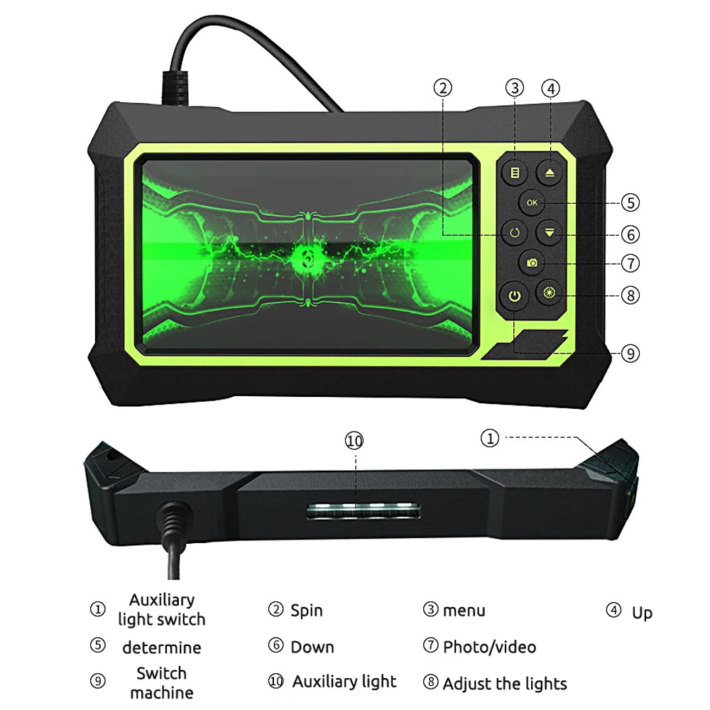

B315 4.3 Inch LCD Display Screen 1080P Handheld Endoscope Industrial H ome Single Camera Endoscopes with 6 LEDs waterproof lens