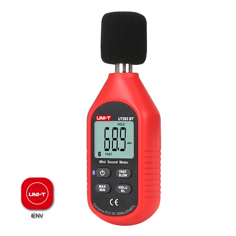 Мини-измеритель уровня звука UNI-T UT353BT/Bluetooth-связь LUX Digital светильник Метр
