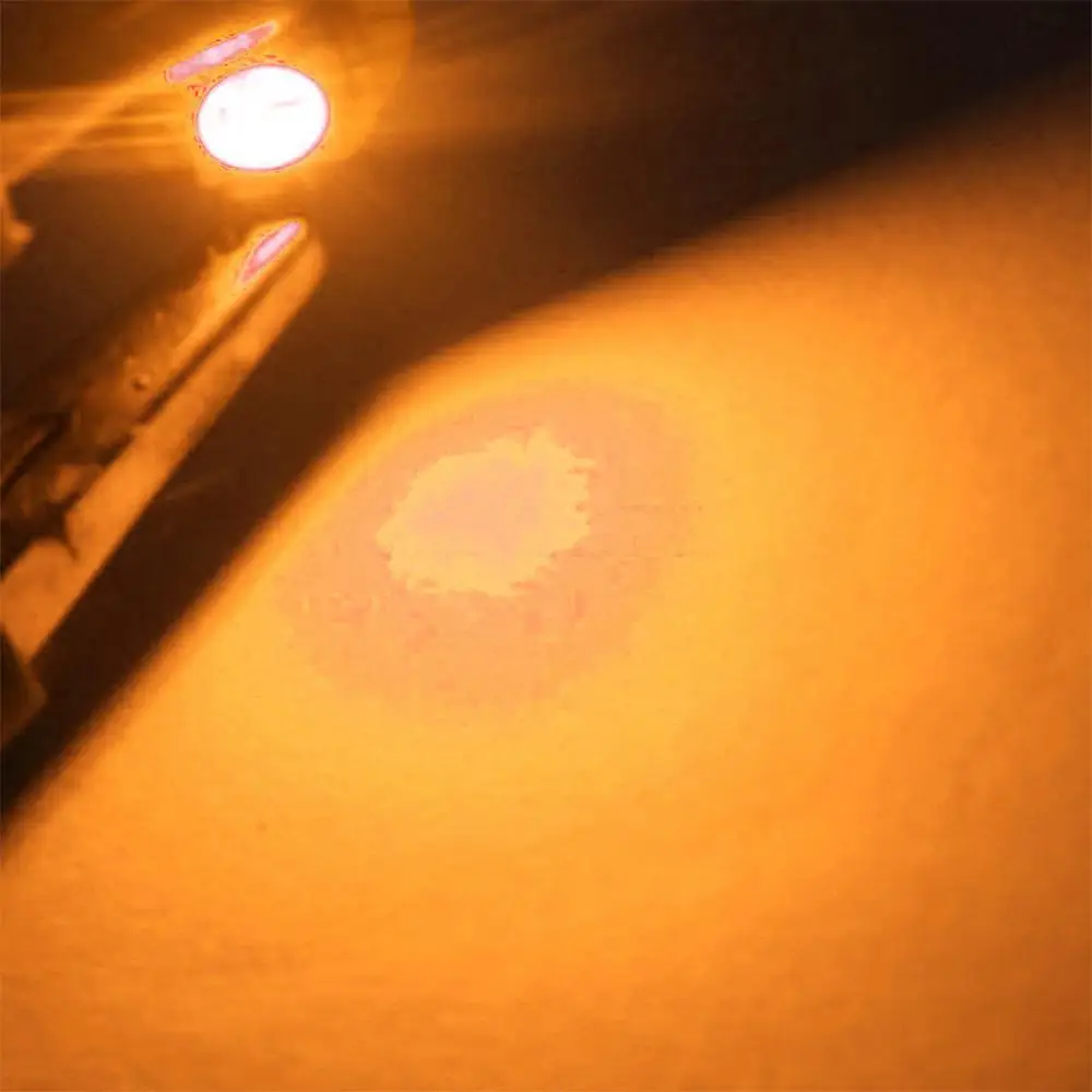 

YOLU 2 Pcs Automobile instrument light 5050 high power bulb 1SMD white light led car indicator lamps