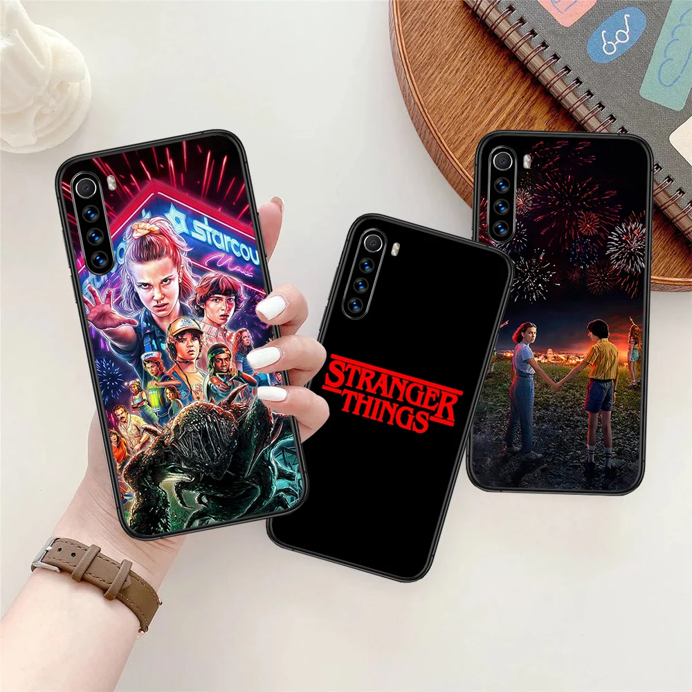 

Stranger Things Phone case For Xiaomi Redmi Note 5 6 6A 7 7A 8 8A 4 5 5A 8T Plus Pro black cover painting waterproof