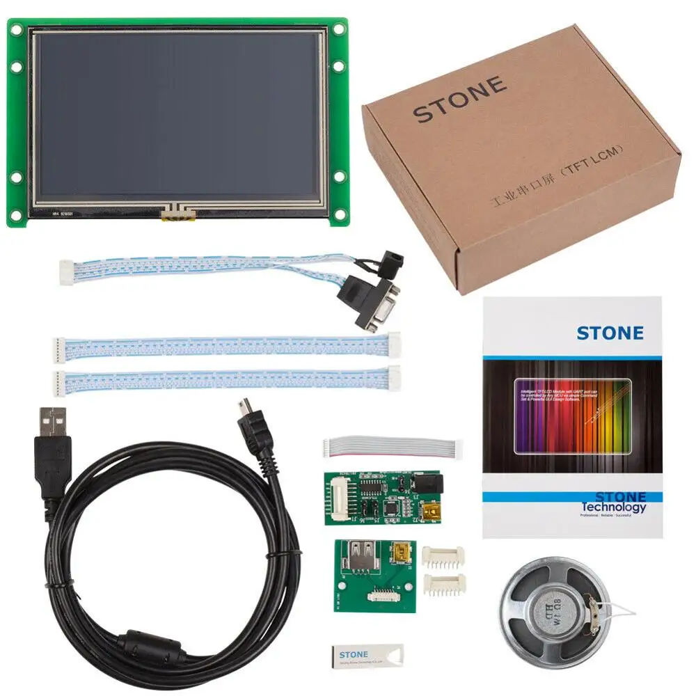 Встроенный 4 3 дюймов TFT ЖК-дисплей Панель с RS232/RS485/TTL Интерфейс для автоматизации