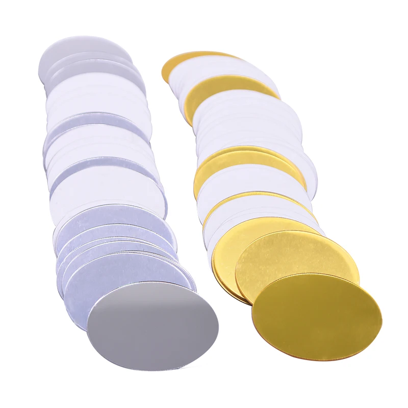 

20/50Pcs 5cm Gold Silver Acrylic Dot Wall Stickers Polka Dots Decals For Bedroom Home Decor Nursery Children Kids Room Wallpaper